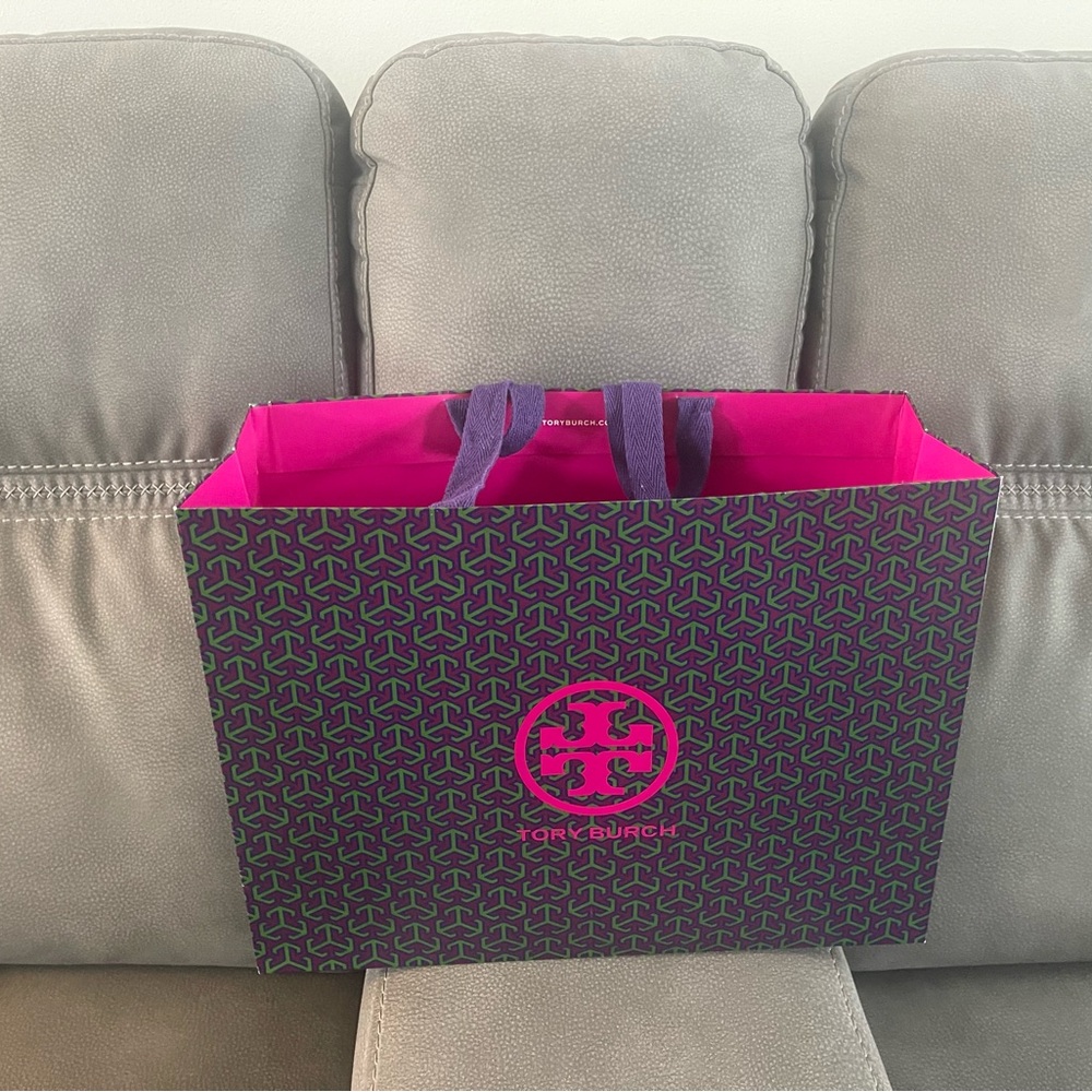 Empty Tory Burch bag
